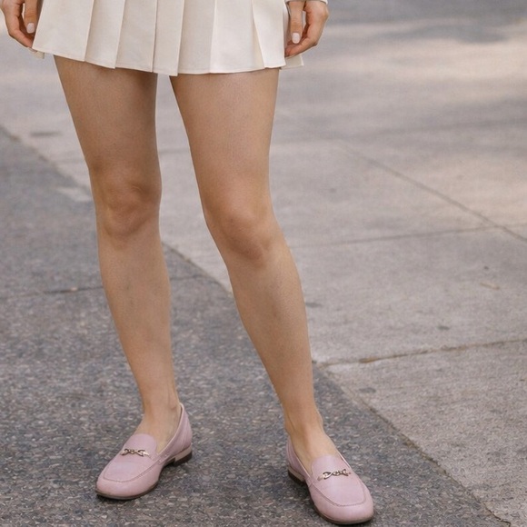 Trotters Femi Blush Pink Leather Loafers Size 7 Coquette Grandma Spring Easter - Picture 2 of 15
